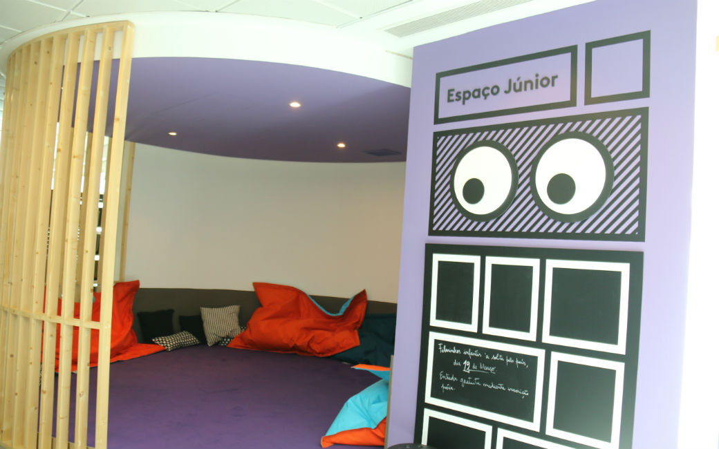 Área dedicada à Bedeteca Júnior
