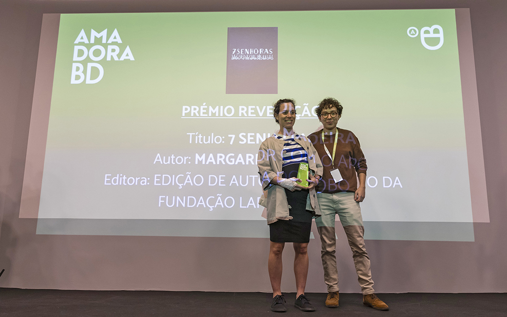 Prémio Revelação | 7 Senhoras, de Margarida Madeira, edição da autora, com o apoio da Fundação Lapa do Lobo
